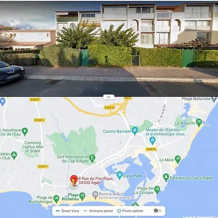 T2 Le Corail Du Cap Proche Wifi * Agde